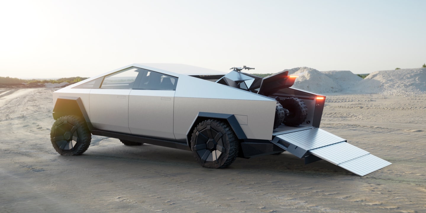 Le Cybertruck de Tesla, son tout nouveau pick-up électrique