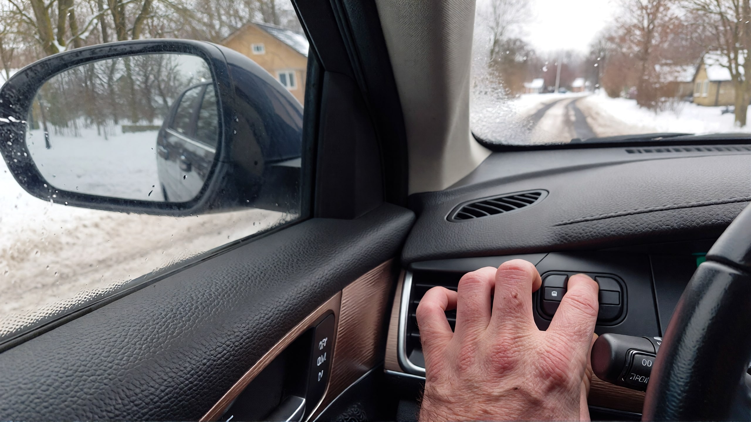 Neige sur la route : connaissez-vous ce bouton de votre voiture ?