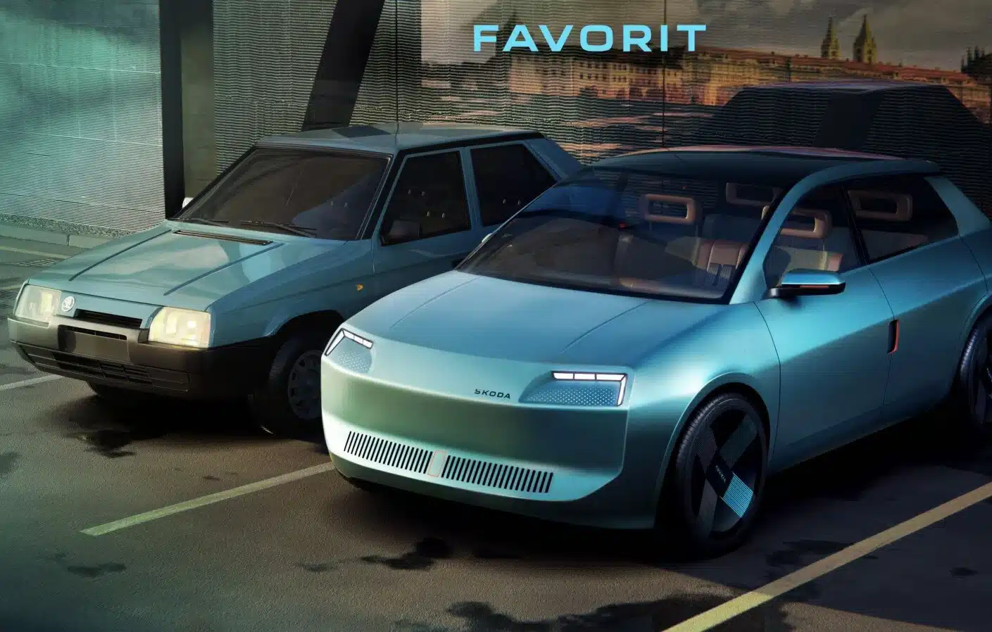 Renouveau électrique : Skoda revisite la Favorit avec innovation et modernité