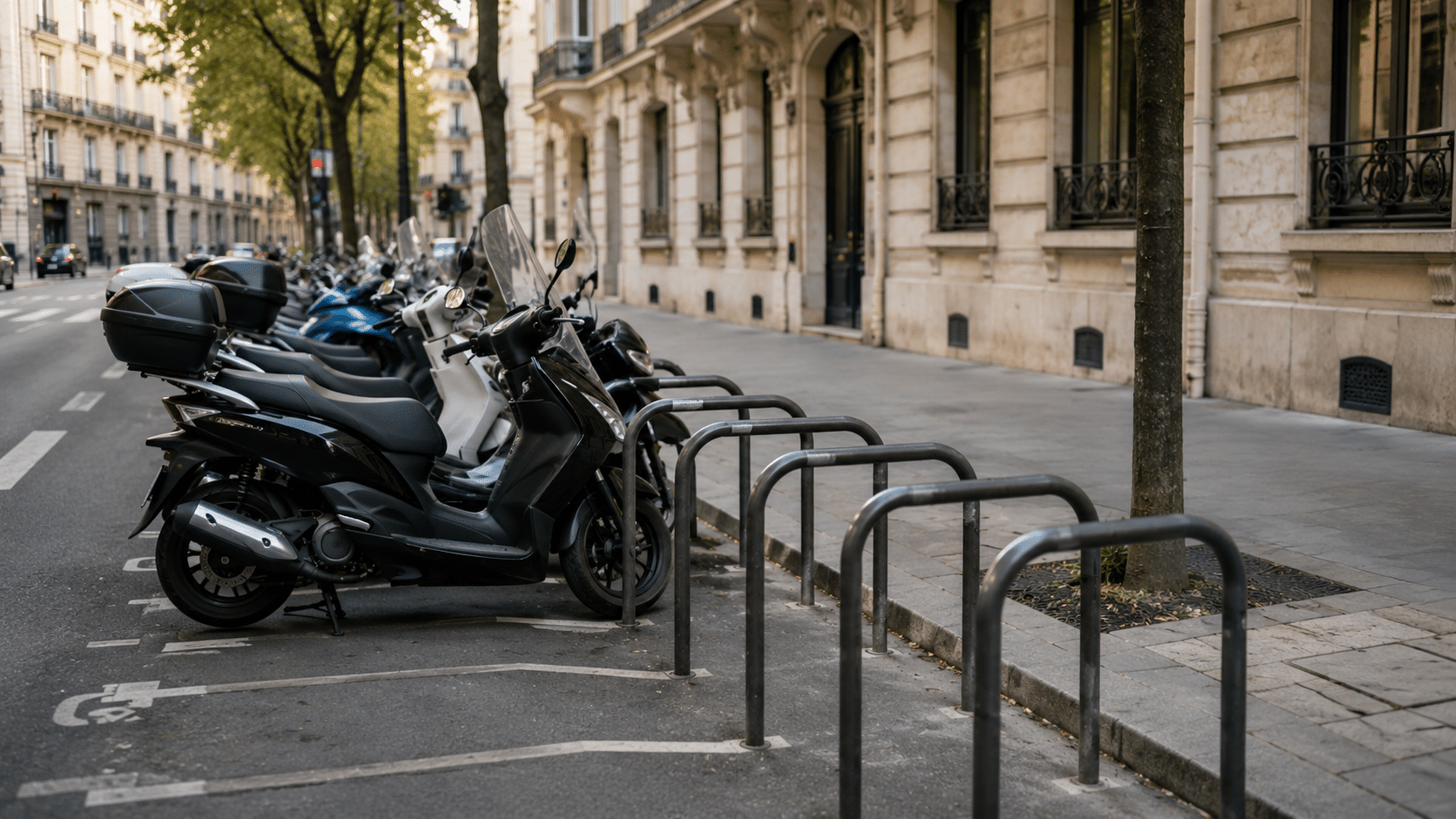 Stationnement payant à Paris : les places deux-roues boudées, entre fraude et virage électrique