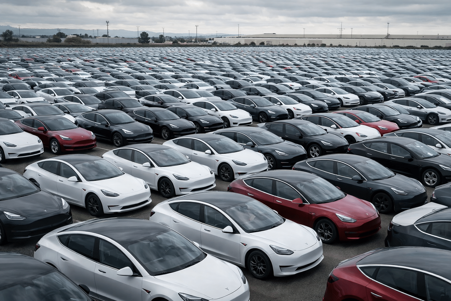 Tesla : 50 000 voitures neuves immobilisées, un record qui interroge l'avenir de l'électrique