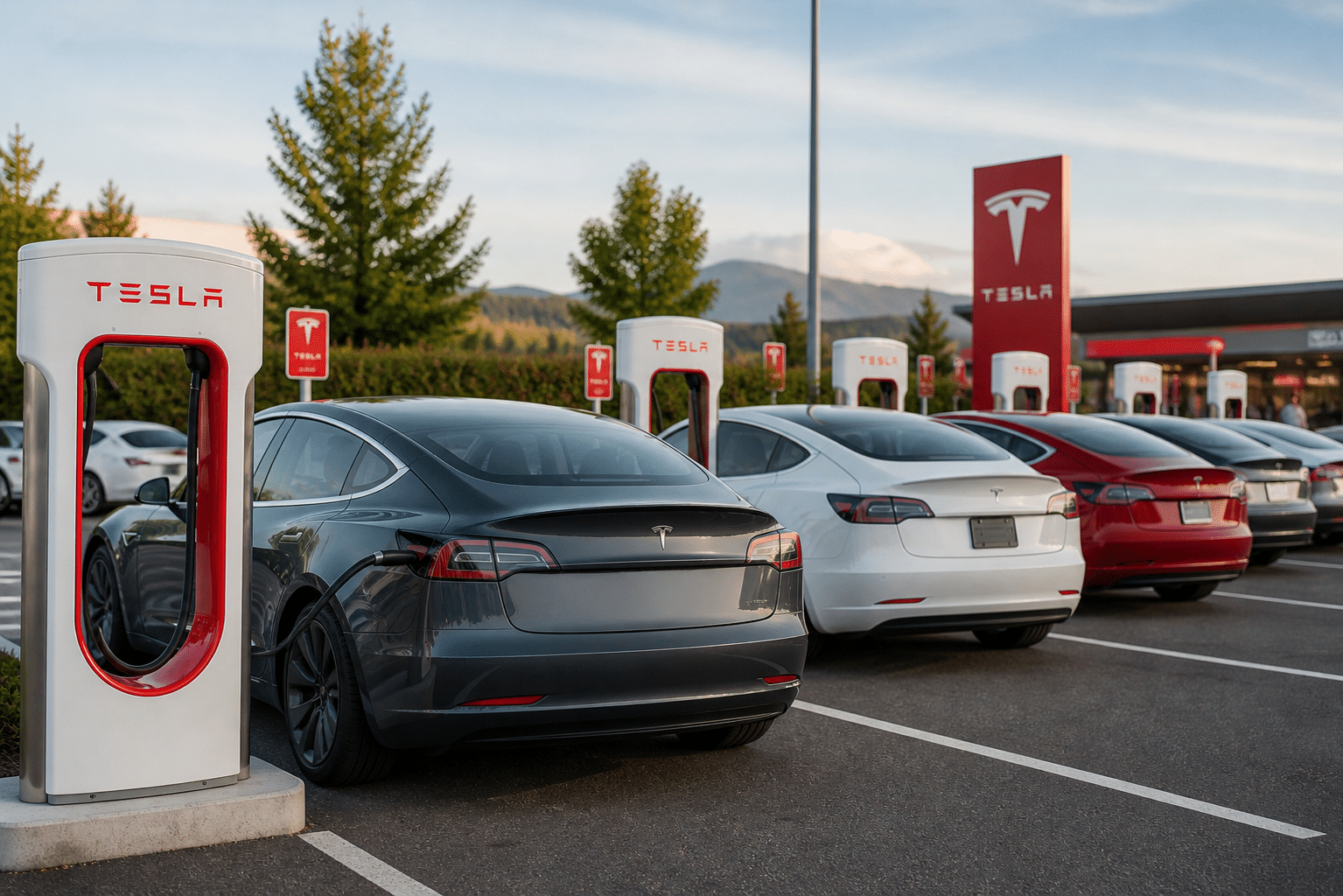 Tesla veut prédire les files d'attente aux Superchargers avant votre arrivée