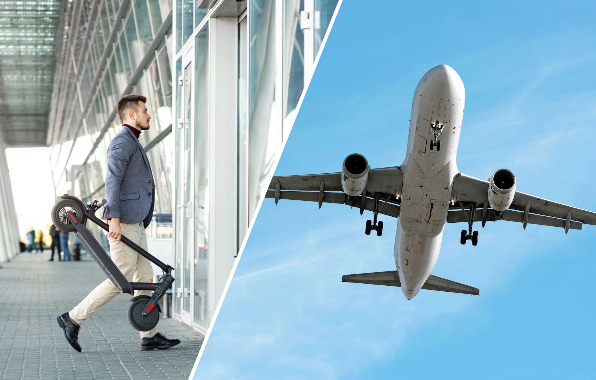 Les défis du transport de trottinettes électriques en avion