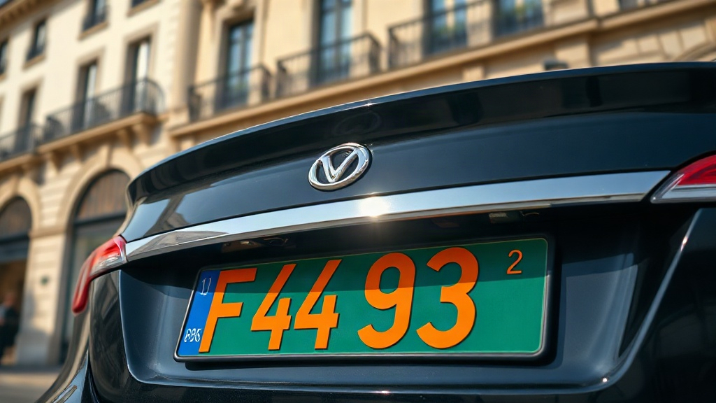 Plaque verte : ambassade en France, voiture électrique ailleurs