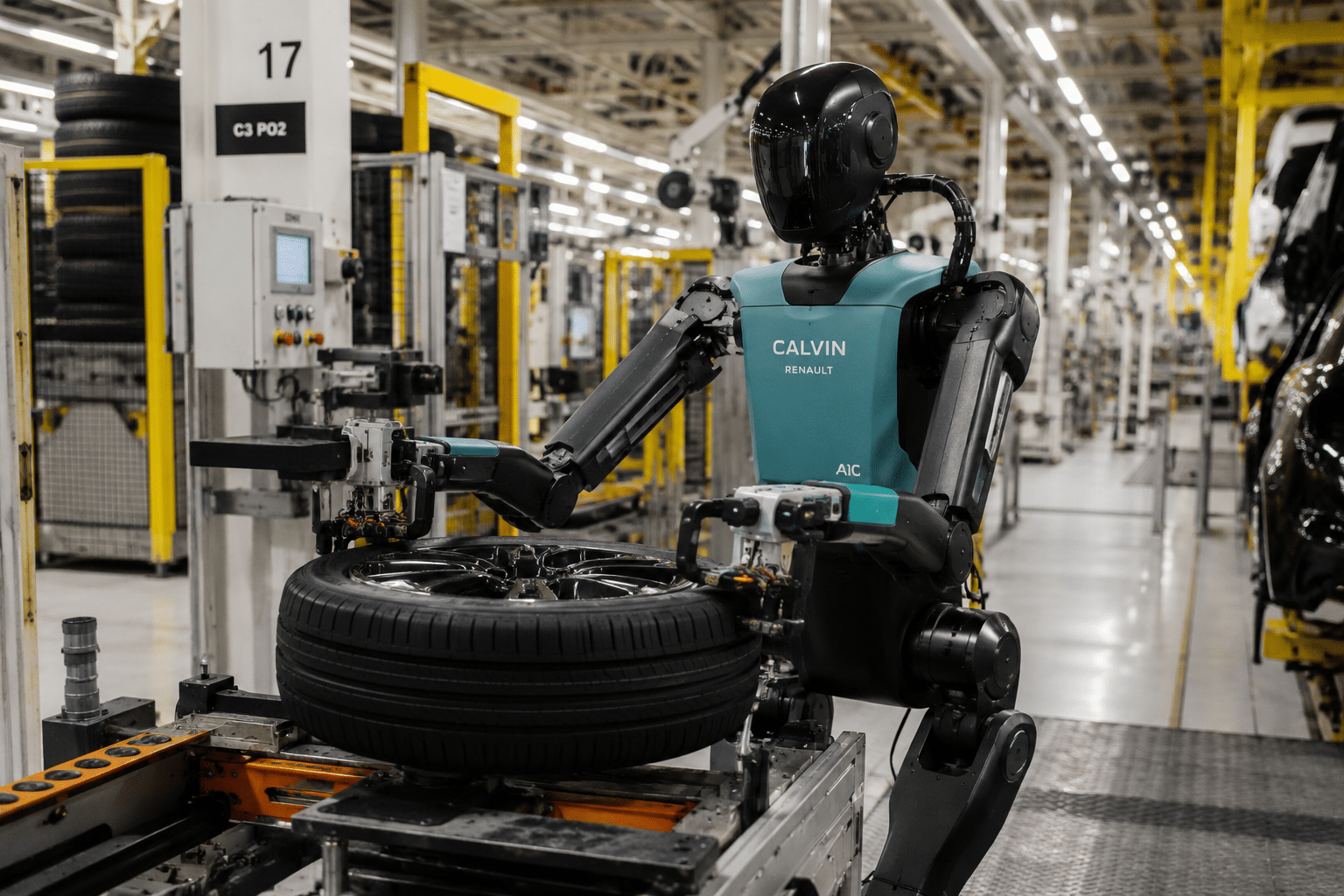 Calvin, le robot humanoïde de Renault Douai qui suscite autant d'espoir que d'inquiétude