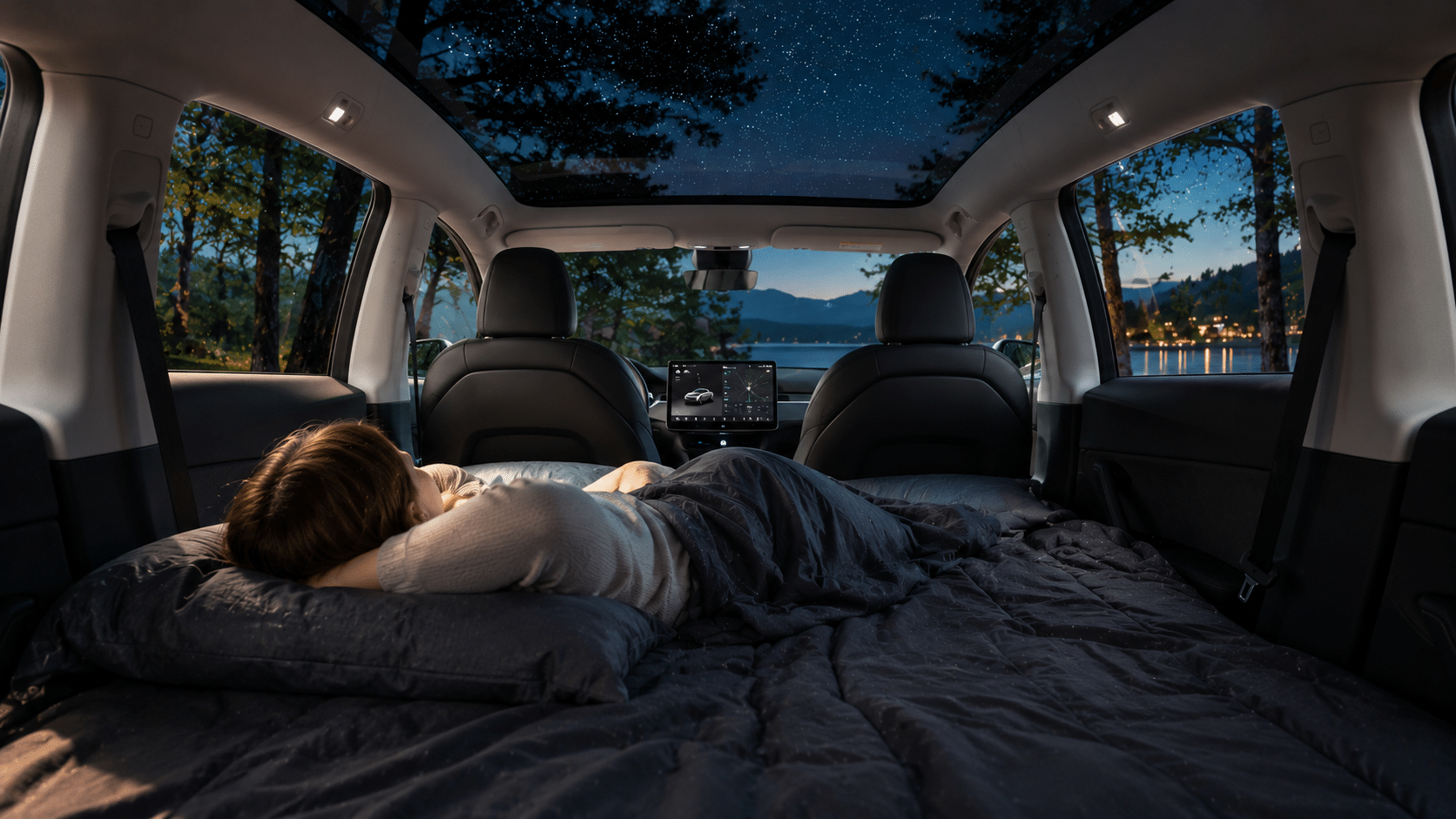 Dormir dans sa Tesla pendant la canicule : bonne idée, mais est-ce vraiment légal ?