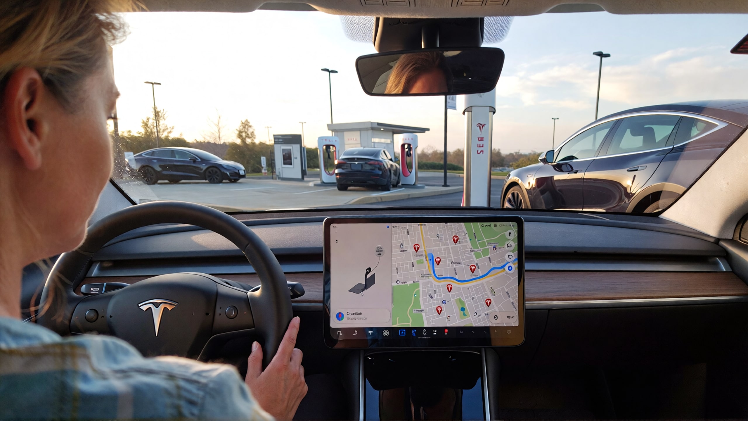 Google Maps facilite la recharge avec l’affichage en temps réel des superchargeurs Tesla