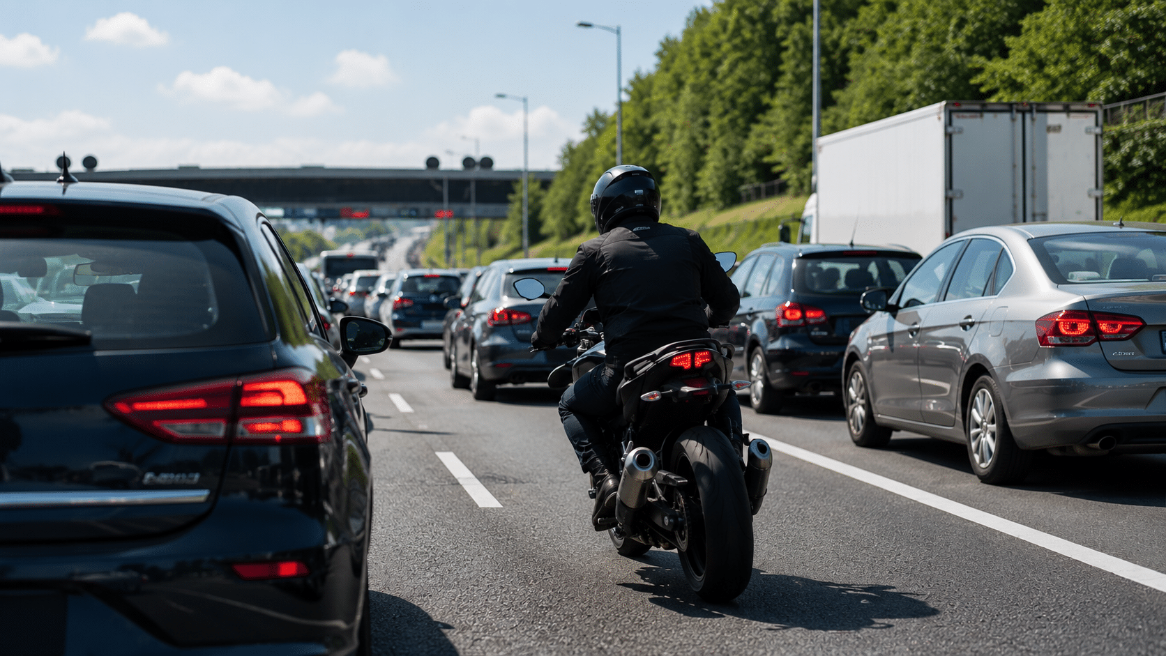 Interfile moto : les règles à connaître pour circuler légalement